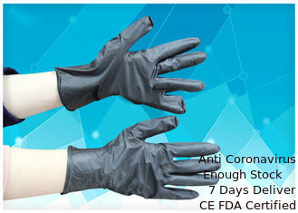 China Puño rodado resistente del alto de la mano aceite quirúrgico flexural de los guantes para el hospital de la clínica proveedor