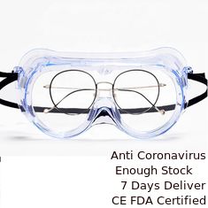 China Virus que previene la niebla anti reciclada completamente incluida médica de las gafas de seguridad resistente a los choques proveedor