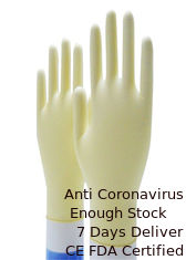 China Guantes disponibles sanitarios de la mano, sustancias químicas antis de la mano de los guantes del látex estéril de la naturaleza proveedor