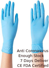 China Alto funcionamiento de la adherencia de la infección del polvo de los guantes libres no cruzados del vinilo proveedor