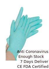 China Guantes quirúrgicos superficiales lisos de la mano, caja fuerte de goma disponible de la comida de los guantes proveedor