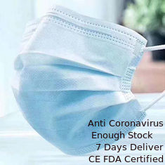China Protección disponible no tejida de la mascarilla del azul 3-Ply para la industria/el hotel proveedor