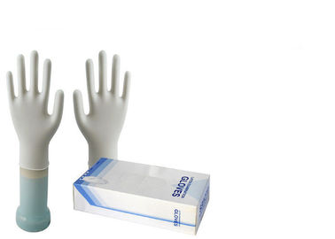 Prenda impermeable quirúrgica 100% del material del látex de los guantes de la mano del examen médico proveedor