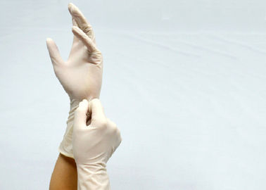 Prenda impermeable quirúrgica 100% del material del látex de los guantes de la mano del examen médico proveedor
