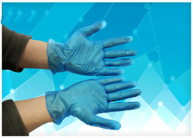 Los guantes quirúrgicos uniformes de la mano rodaron el puño goteado esterilizado gamma colorida del borde proveedor