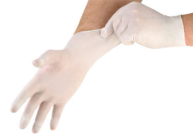 Guantes disponibles sintéticos de la mano, abrasión de goma quirúrgica de los guantes resistente proveedor