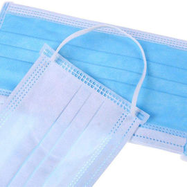 Protección disponible no tejida de la mascarilla del azul 3-Ply para la industria/el hotel proveedor