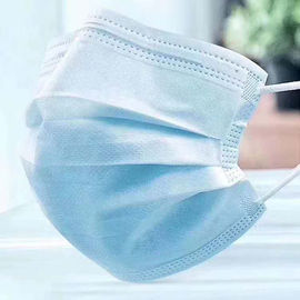 Protección disponible no tejida de la mascarilla del azul 3-Ply para la industria/el hotel proveedor