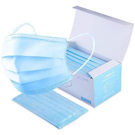 Protección disponible no tejida de la mascarilla del azul 3-Ply para la industria/el hotel proveedor