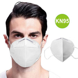 Prueba del polvo que dobla la mascarilla disponible no tejida de la máscara FFP2 con el gancho elástico proveedor