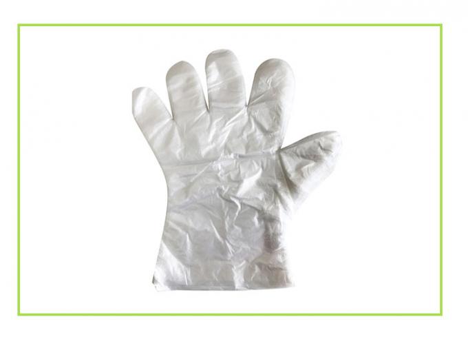 Guantes disponibles resistentes impermeables del plástico de polietileno para la categoría alimenticia