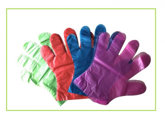 Guantes disponibles resistentes impermeables del plástico de polietileno para la categoría alimenticia